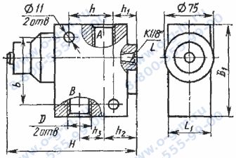 Чертёж гидродросселя ДК-20