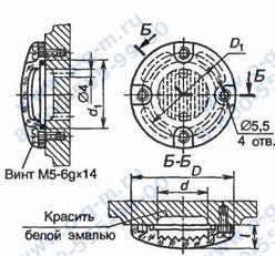 Чертёж маслоуказателя II-30МН 176-63 М40