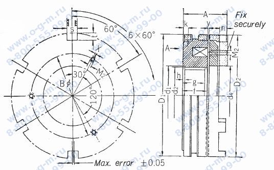 Чертёж муфты электромагнитной EK-40