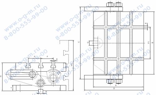 Чертеж плиты наклонной  BISON 5155-250х315