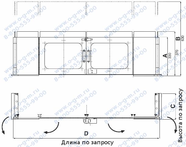 Чертёж ограждения защитного фрезерного станка FT